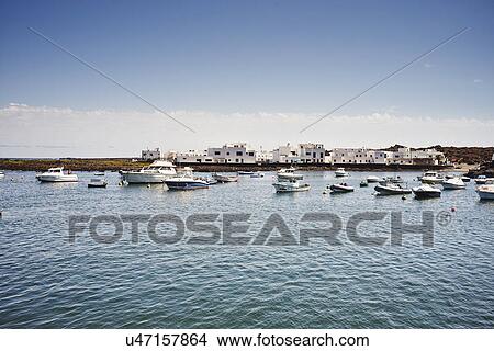 Marina, Lanzarote, Spain View Large Photo Image Picture - Marina, Lanzarote, Spain. Fotosearch
