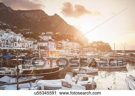 Port of Capri, Napoli, Campania, Italia View Large Photo Image Stock Image - Port of Capri, Napoli, Campania, Italia. Fotosearch