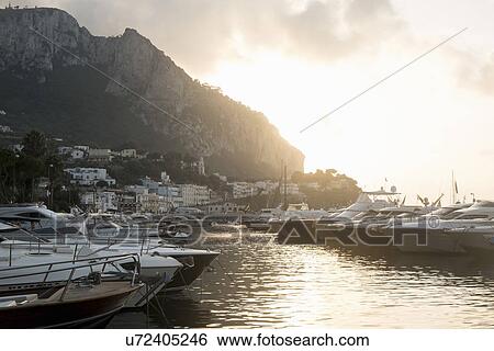 Stock Photograph - Port of Capri, Napoli, Campania, Italia. Fotosearch