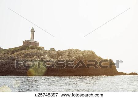 Punta Carena of Capri, Napoli, Campania, Italia View Large Photo Image Stock Photo - Punta Carena of Capri, Napoli, Campania, Italia. Fotosearch