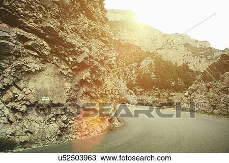Rural mountain road in Verdon Gorge, Alpes-de-Haute Provence, France View Large Photo Image Stock Image - Rural mountain road in Verdon Gorge, Alpes-de-Haute Provence, France. Fotosearch