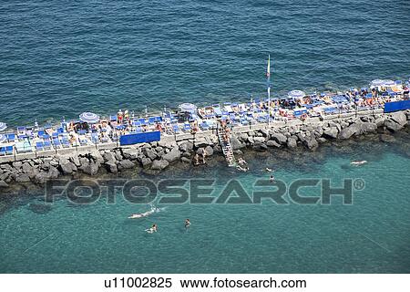 Stock Photography - Sorrento beach, Napoli, Campania, Italia. Fotosearch