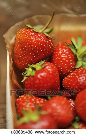 Strawberries, close-up View Large Photo Image Stock Photo - Strawberries, close-up. Fotosearch