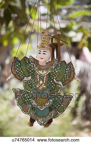 Traditional hanging puppet, Siem Reap, Cambodia View Large Photo Image Picture - Traditional hanging puppet, Siem Reap, Cambodia. Fotosearch
