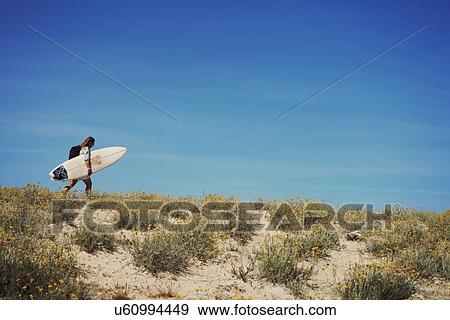Woman with surfboard, Lacanau, France View Large Photo Image Stock Photo - Woman with surfboard, Lacanau, France. Fotosearch