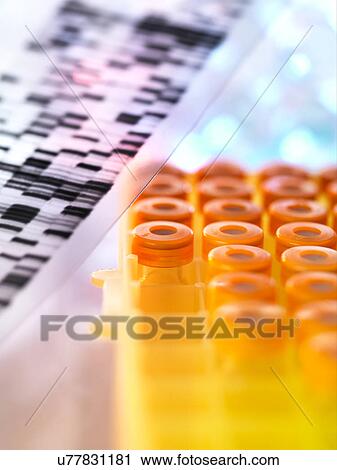 Stock Image - DNA Research. Fotosearch