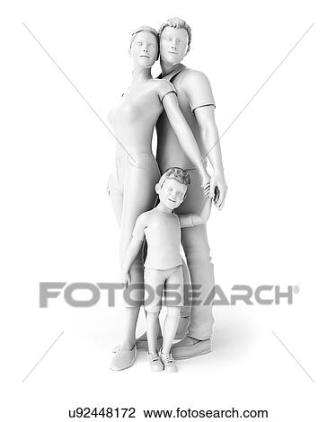 Family, illustration View Large Illustration Drawing - Family, illustration. Fotosearch
