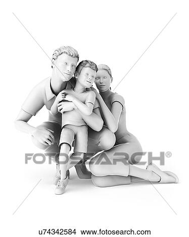 Family, illustration View Large Illustration Stock Illustration - Family, illustration. Fotosearch