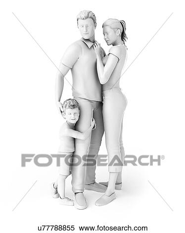 Stock Illustration - Family, illustration. Fotosearch