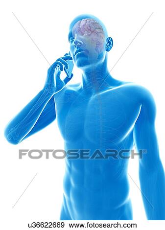 Person using a mobile phone, illustration View Large Illustration Stock Illustration - Person using a mobile phone, illustration. Fotosearch