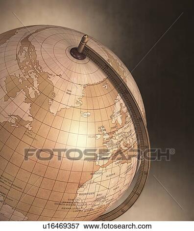 Vintage globe View Large Illustration Stock Illustration - Vintage globe. Fotosearch