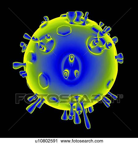 Clip Art - Virus, conceptual illustration. Fotosearch