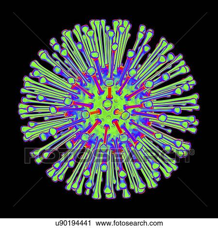 Clip Art - Virus, conceptual illustration. Fotosearch