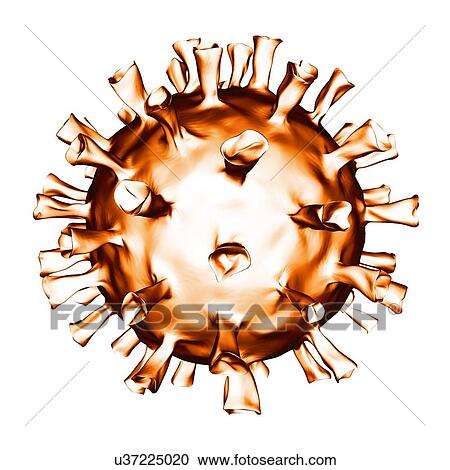 Clipart - Virus, conceptual illustration. Fotosearch