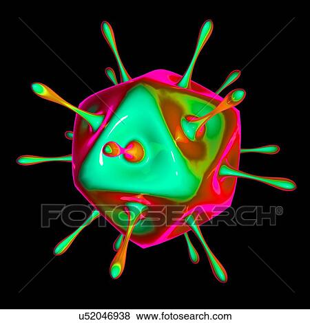 Stock Illustration - Virus, conceptual illustration. Fotosearch