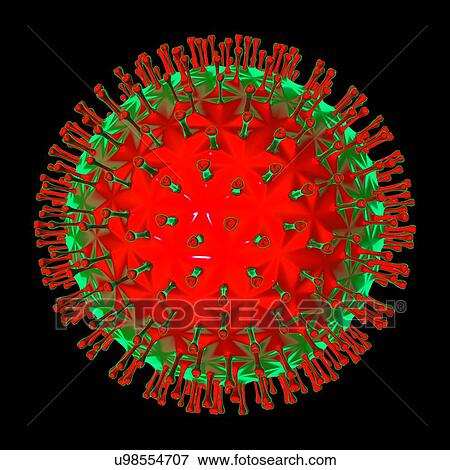 Stock Illustration - Virus, conceptual illustration. Fotosearch