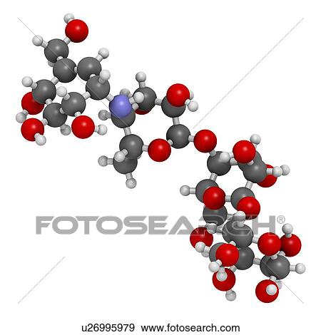 Acarbose diabetes drug molecule View Large Illustration Stock Illustration - Acarbose diabetes drug molecule. Fotosearch