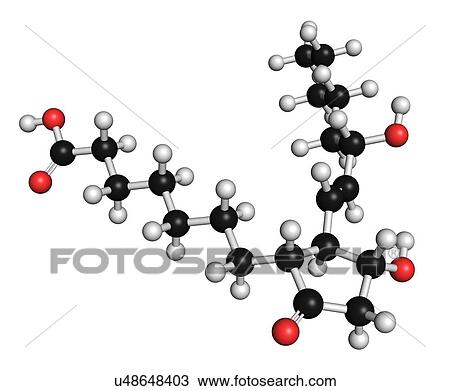 Drawing - Alprostadil erectile dysfunction drug. Fotosearch