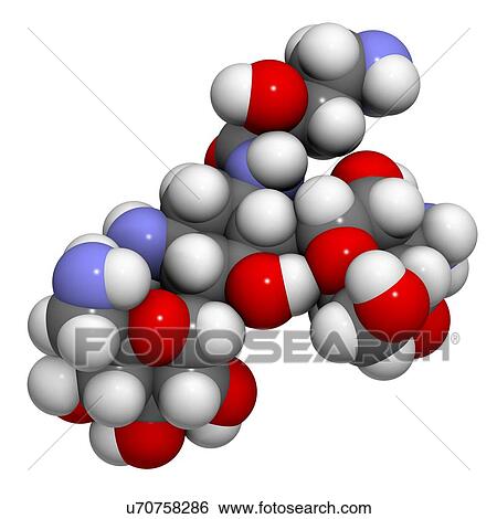 Stock Illustration - Amikacin aminoglycoside antibiotic. Fotosearch