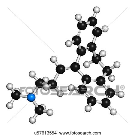 Stock Illustration - Amitryptiline tricyclic antidepressant. Fotosearch
