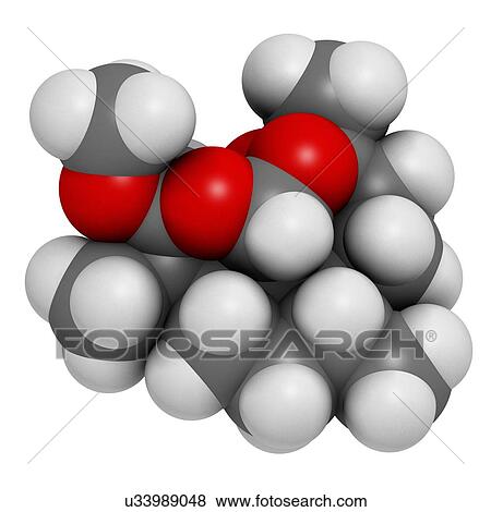 Stock Illustration - Artemether malaria drug molecule. Fotosearch
