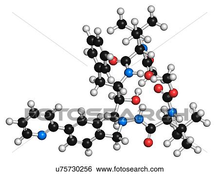 Atazanavir HIV drug molecule View Large Illustration Stock Illustration - Atazanavir HIV drug molecule. Fotosearch