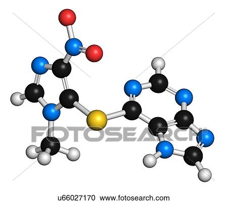 Clipart - Azathioprine immunosuppressive drug. Fotosearch