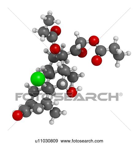 Stock Illustration - Beclometasone dipropionate steroid drug. Fotosearch