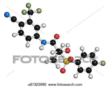 Bicalutamide prostate cancer drug View Large Illustration Clipart - Bicalutamide prostate cancer drug. Fotosearch