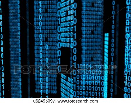 Binary code, illustration View Large Illustration Stock Illustration - Binary code, illustration. Fotosearch