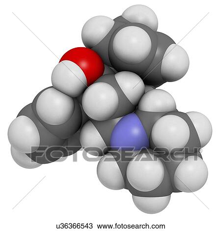 Drawing - Biperiden Parkinson's disease drug. Fotosearch