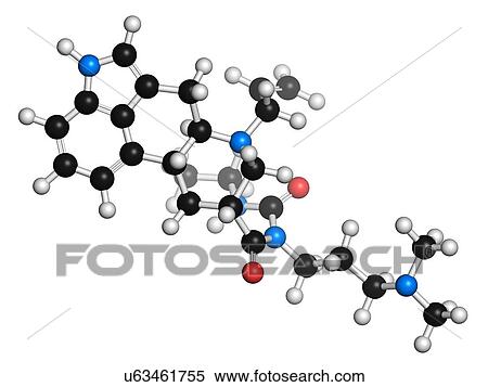 Cabergoline drug molecule View Large Illustration Stock Illustration - Cabergoline drug molecule. Fotosearch