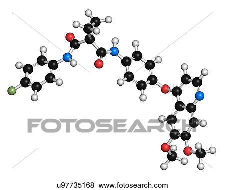 Cabozantinib cancer drug molecule View Large Illustration Stock Illustration - Cabozantinib cancer drug molecule. Fotosearch