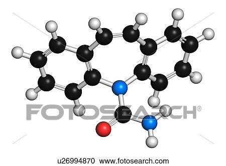 Clipart - Carbamazepine anticonvulsant drug. Fotosearch