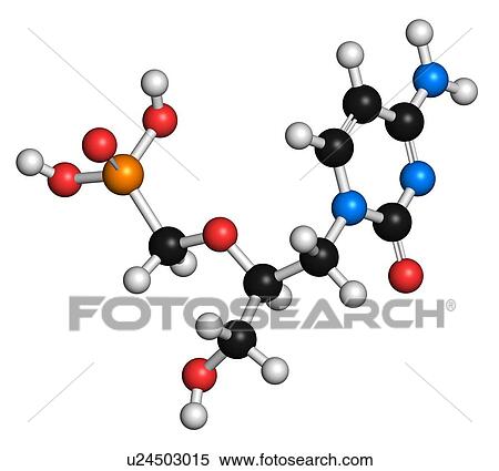 Cidofovir cytomegalovirus drug molecule View Large Illustration Stock Illustration - Cidofovir cytomegalovirus drug molecule. Fotosearch