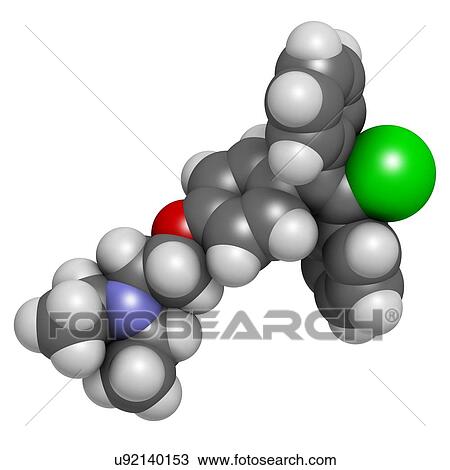 Drawing - Clomifene ovulation inducing drug. Fotosearch