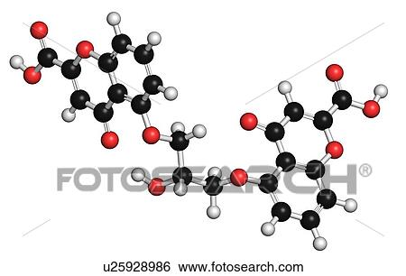 Cromoglicic acid asthma and allergy drug View Large Illustration Stock Illustration - Cromoglicic acid asthma and allergy drug. Fotosearch