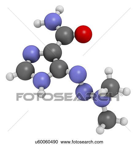 Dacarbazine cancer drug molecule View Large Illustration Clipart - Dacarbazine cancer drug molecule. Fotosearch
