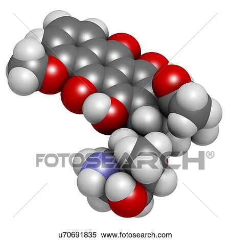 Stock Illustration - Daunorubicin cancer drug molecule. Fotosearch