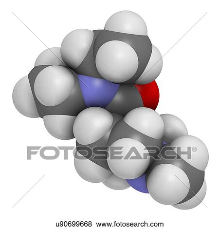 Stock Illustration - Diethylcarbamazine anthelmintic drug. Fotosearch