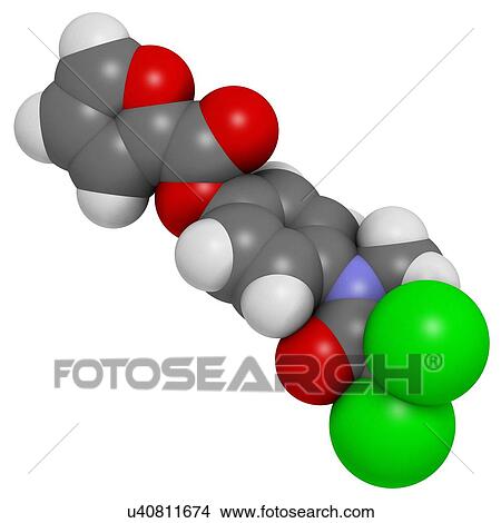 Stock Illustration - Diloxanide furoate amoebiasis drug. Fotosearch