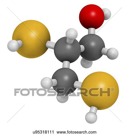 Clip Art - Dimercaprol metal poisoning antidote. Fotosearch