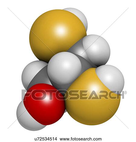 Stock Illustration - Dimercaprol metal poisoning antidote. Fotosearch