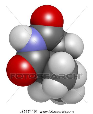Clip Art - Ethosuximide anticonvulsant drug molecule. Fotosearch