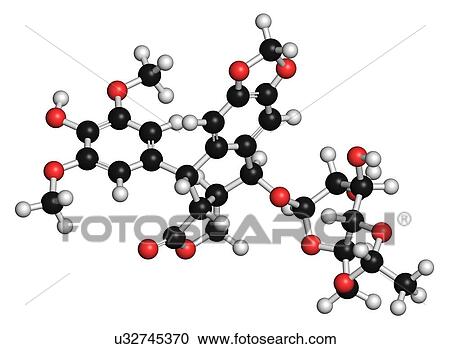 Etoposide cancer drug molecule View Large Illustration Clipart - Etoposide cancer drug molecule. Fotosearch