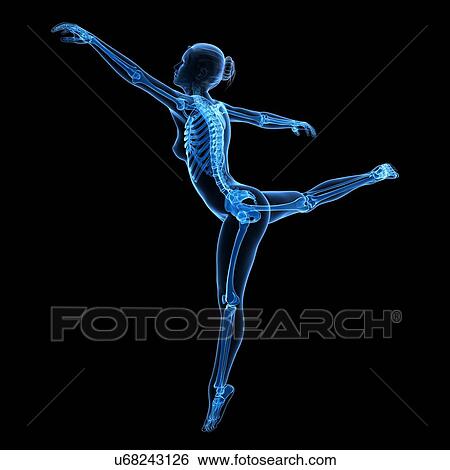 Stock Illustration - Female dancer, illustration. Fotosearch
