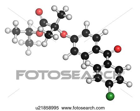 Stock Illustration - Fenofibrate cholesterol lowering drug. Fotosearch