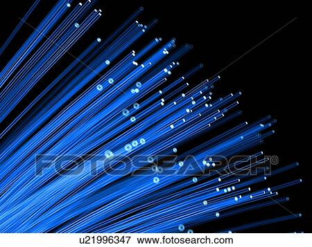 Stock Illustration - Fibre optics, illustration. Fotosearch