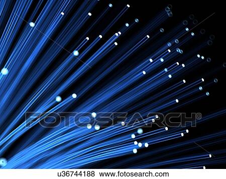 Fibre optics, illustration View Large Illustration Stock Illustration - Fibre optics, illustration. Fotosearch