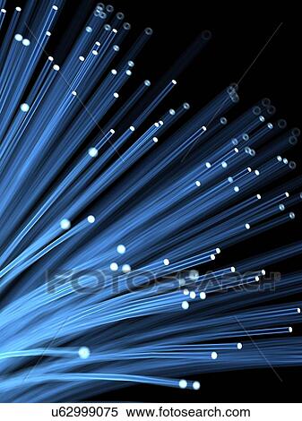 Stock Illustration - Fibre optics, illustration. Fotosearch